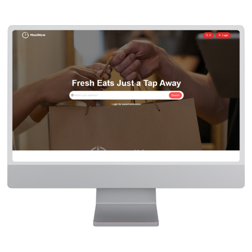 MealNow Website Design